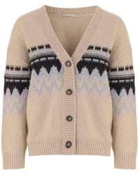 Allude - Cashmere V-Neck Cardigan - Lyst