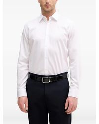 Joop! - Cornflower Pierce Logo-Pattern Long-Sleeved Shirt - Lyst