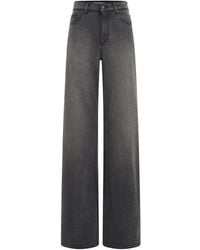 Marine Serre - Laser Wash Flared Jeans - Lyst