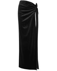 ANDAMANE - Knot-Detail Gathered Maxi Skirt - Lyst