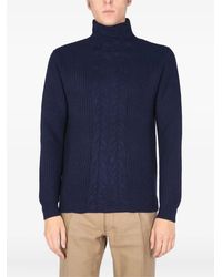 Ballantyne - Cable-Knit Turtleneck Sweater - Lyst
