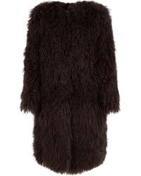 Yves Salomon - Long-Sleeves Fur Coat - Lyst