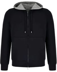 Canali - Zip Hoodie - Lyst