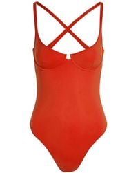 Lido - Ottantatre Crossover-Strap Swimsuit - Lyst