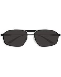 Balenciaga - Metal Frame Rectangular Sunglasses - Lyst
