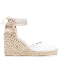 Castañer - Geschnürte Espadrilles mit Plateau - Lyst