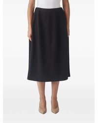 MEIMEIJ - Jupe Mi-Longue Évasée À Coutures Apparentes - Lyst