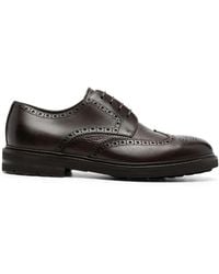 Henderson - Perforated Leather Derby Shoes - Lyst