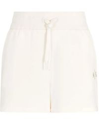 ARMANI EXCHANGE - Logo-Print Drawstring Shorts - Lyst