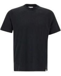 Diktat - T-Shirt Met Geribbelde Hals - Lyst