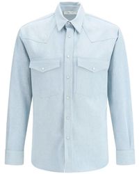 Umit Benan - Western-Yoke Button-Up Shirt - Lyst