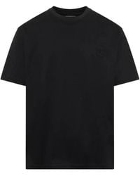WOOYOUNGMI - Flower-Print Logo-Patch T-Shirt - Lyst