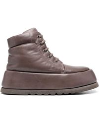 Marsèll - Leather Platform Boots - Lyst