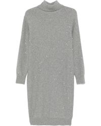 Peserico - Midi-Jurk Met Pailletten - Lyst