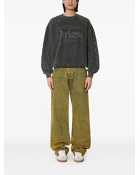 Aries - Logo-Embellished Crew-Neck Sweatshirt - Lyst
