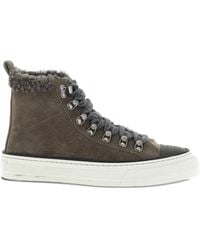 Brunello Cucinelli - Sneakers mit Shearling-Besatz - Lyst