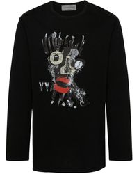 Yohji Yamamoto - Camiseta con estampado estilo ilustración - Lyst