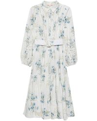 byTiMo - Floral-print Cotton Maxi Dress - Lyst