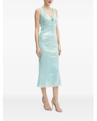 Bardot - Sequin Lace-Up Midi Dress - Lyst