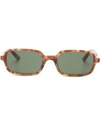 Chloé - Tortoise Rectangle Sunglasses - Lyst