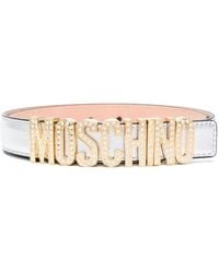 Moschino - Cinturón con logo y apliques - Lyst
