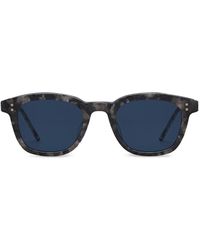Thom Browne - Tortoiseshell Rectangular-Frame Sunglasses - Lyst