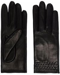 Manokhi - Embroidered-Detail Leather Gloves - Lyst