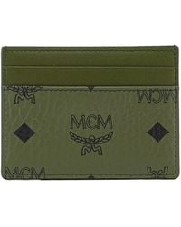 MCM - Visetos Monogram Canvas Cardholder - Lyst
