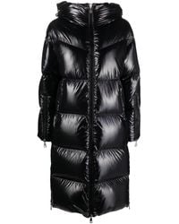 Moncler - Long Down Hooded Jacket - Lyst