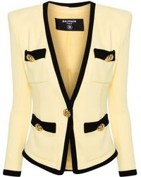 Balmain - 4 Pkts Collarless Jacket - Lyst