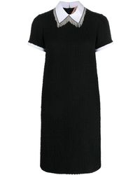 N°21 - Fringe-detail Short-sleeve Dress - Lyst