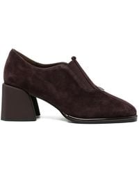 SERGIO MORETTI FIRENZE - Suede Block-Heel Pumps - Lyst