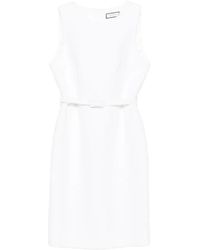 Andiata - Vestido Corto De Bouclé Con Cinturón - Lyst