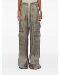 Rick Owens - Drawstring-Fastening Cargo-Pocket Trousers - Lyst