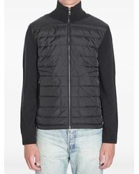 Moncler - Logo Patch Padded Zip-Up Cardigan - Lyst