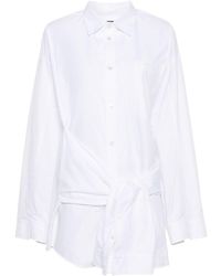 Balenciaga - Hemd mit geknoteten Ärmeln - Lyst