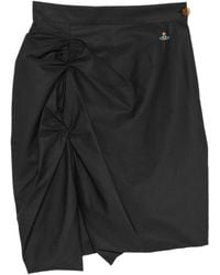 Vivienne Westwood - Ruched Asymmetric Mini Skirt - Lyst