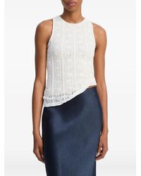Vince - High-neck Textured Knit Top - Lyst