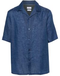 Brunello Cucinelli - Camisa de tejido cambray - Lyst
