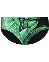 Dolce & Gabbana - Banana Leaf-print Swim Trunks - Lyst