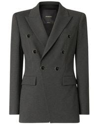 Pinko - Double-Breasted Peaked-Lapel Blazer - Lyst