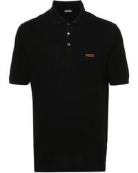 Zegna - Cotton Piqué Polo Shirt - Lyst