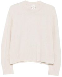 Alysi - Crew-Neck Ribbed-Trim Sweater - Lyst
