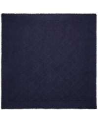 Ferragamo - Jacquard Gancini Silk And Wool Shawl - Lyst
