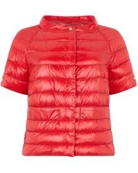 Herno - Plumífero De Manga Corta - Lyst