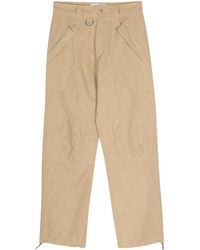RANRA - Slub-Texture Straight Trousers - Lyst