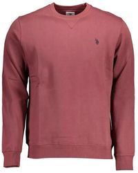 U.S. POLO ASSN. - Logo-Embroidered Crew-Neck Sweatshirt - Lyst