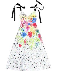 Christopher Kane - Ausgestelltes Kleid mit Blumen-Print - Lyst