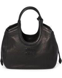 Miu Miu - Ivy Nappa Leather Tote Bag - Lyst