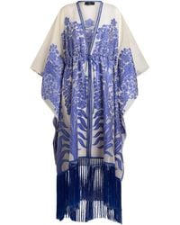 Etro - Patterned-Jacquard Kaftan Dress - Lyst